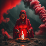 witch casting spell