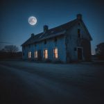 Halloween horror farmhouse