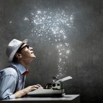 successful writer working